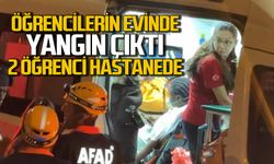 Öğrencilerin kaldığı evde yangın çıktı: 2 kişi hastanede tedavi altına alındı