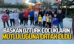 Vedat Öztürk çocukların sevincine ortak oldu