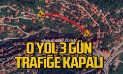 Kilimli'de o yol 3 gün trafiğe kapalı