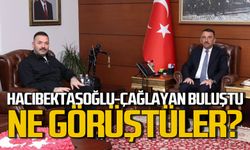 Vali Osman Hacıbektaşoğlu Mustafa Çağlayan’ı makamında kabul etti
