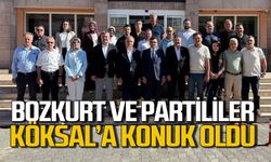 Saffet Bozkurt ve partililer Selçuk Köksal'a konuk oldu