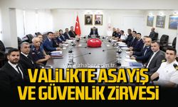 Zonguldak’ta güvenlik zirvesi: Asayiş masaya yatırıldı