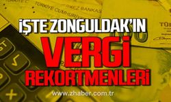 Zonguldak'ın vergi rekortmenleri belli oldu