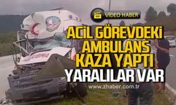 Düzce’de ambulans tıra arkadan çarptı 1 kişi yaralı