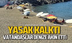 Yasak kalktı, vatandaşlar Kapuz Plajı’na akın etti