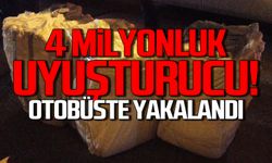 4 milyon TL değerinde uyuşturucu otobüste yakalandı