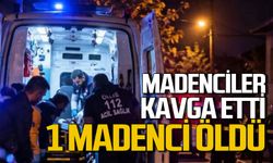 Madencilerin kavgası kanlı bitti: 1 kişi ölü 1 kişi yaralandı!