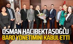 Vali Osman Hacıbektaşoğlu Zonguldak Baro yönetimini kabul etti.