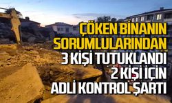 Zonguldak'taki bina çökmesi soruşturmasında 3 şüpheli tutuklandı