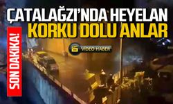 Çatalağzı’nda heyelan: Korku dolu anlar!