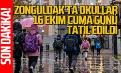 Zonguldak’ta okullar 16 Ekim Cuma günü tatil edildi