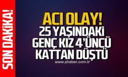 Devrek'te 4. kattan düşen genç kız hayatını kaybetti