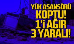 Çatalağzı’nda yük asansörü halatı koptu 1’i ağır 3 yaralı