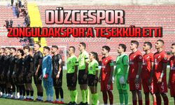 Düzcespor, Zonguldakspor’a teşekkür etti