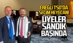 Kdz. Ereğli TSO'da seçim heyecanı. Üyeler sandık başında.