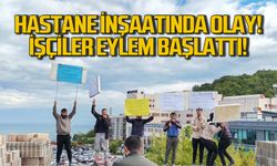 BEUN Hastanesi inşaatında eylem var: 3 Aydır Maaş Alamıyorlar!