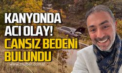 Kaza yapan otomobilin sürücüsünün cansız bedeni kanyonda bulundu