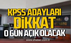 Zonguldak'ta KPSS adayları için nüfus müdürlükleri açık olacak.