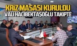 Kriz masası kuruldu: Vali Hacıbektaşoğlu takipte