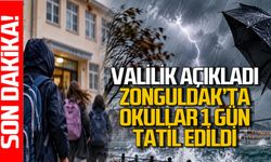 Zonguldak Valiliği açıkladı: Okullar 1 gün tatil edildi