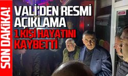 Vali Osman Hacıbektaşoğlu resmi açıklama yaptı: Göçükte 1 kişi hayatını kaybetti