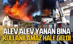 Yangın büyük panik yaşattı: Bina kullanılamaz hale geldi