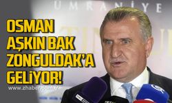 Gençlik ve Spor Bakanı Osman Aşkın Bak Zonguldak geliyor