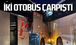 Yolcu otobüsleri çarpıştı korku dolu anlar yaşandı