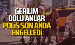 Karabük’te gerilim dolu anlar! Polis son anda engelledi
