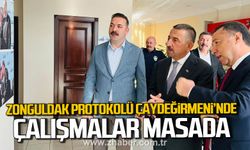 Zonguldak Protokolü Çaydeğirmeni'nde. Çalışmalar masaya yatırıldı.