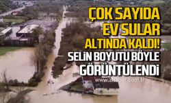 Zonguldak'ta selin boyutu böyle görüntülendi