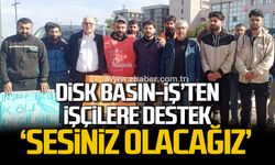 DİSK Basın-İŞ Zonguldak Temsilciliği’nden eylemdeki işçilere destek ziyareti: Sesiniz olacağız