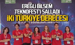 Ereğli BİLSEM Teknofest'i salladı. İki Türkiye derecesi