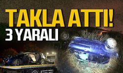 Karabük'te araç takla attı... 3 yaralı