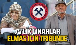 75’lik çınarlar Zonguldakspor için tribünde