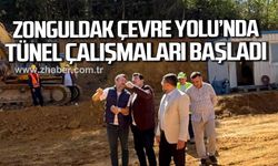 Zonguldak Çevre Yolu'nda tünel çalışmaları başladı.