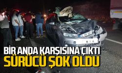 Sürücü şok oldu: Biranda karşısında çıktı araç pert oldu