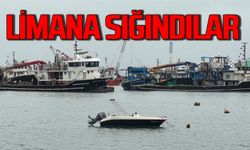 Kötü hava koşulları korkuttu: Limana sığındılar
