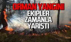 Orman yangını korku dolu anlar yaşattı: Ekipler zamanla yarıştı