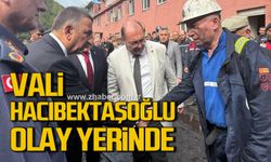 Vali Hacıbektaşoğlu, Gelik'teki maden ocağında!