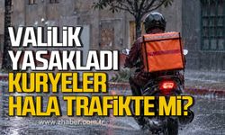 Valilik yasakladı! Kuryeler hala trafikte mi?