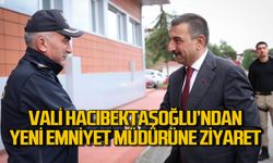 Vali Hacıbektaşoğlu’ndan Emniyet Müdürü Kaba’ya hayırlı olsun ziyareti