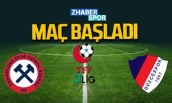 Zonguldakspor-Düzcespor maçı başladı.