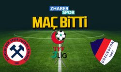 Zonguldakspor-Düzcespor maçı bitti.