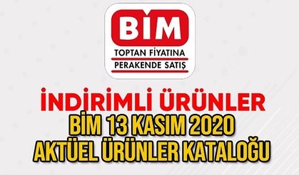 Bim 13 Kasım 2020 Aktüel Ürünler Kataloğu