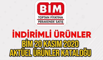 Bim 20 Kasım 2020 Aktüel Ürünler Kataloğu