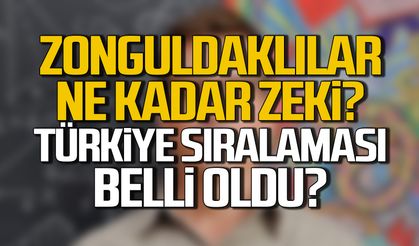 Zonguldaklılar ne kadar zeki? Türkiye sıralaması belli oldu!
