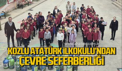 Kozlu Atatürk İlkokulu’ndan çevre seferberliği!