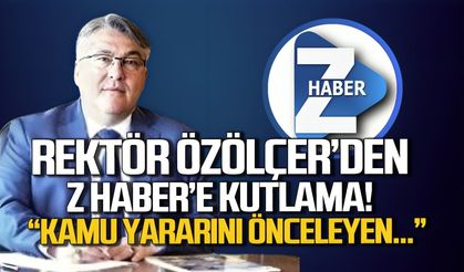 BEUN Rektörü Özölçer'den Z HABER’e kutlama