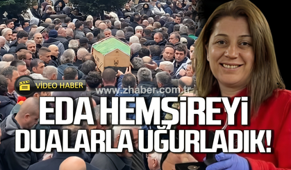 Eda hemşireyi dualarla uğurladık